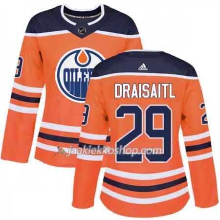 Nainen NHL Edmonton Oilers Pelipaita Leon Draisaitl 29 Adidas 2017-2018 Oranssi Authentic